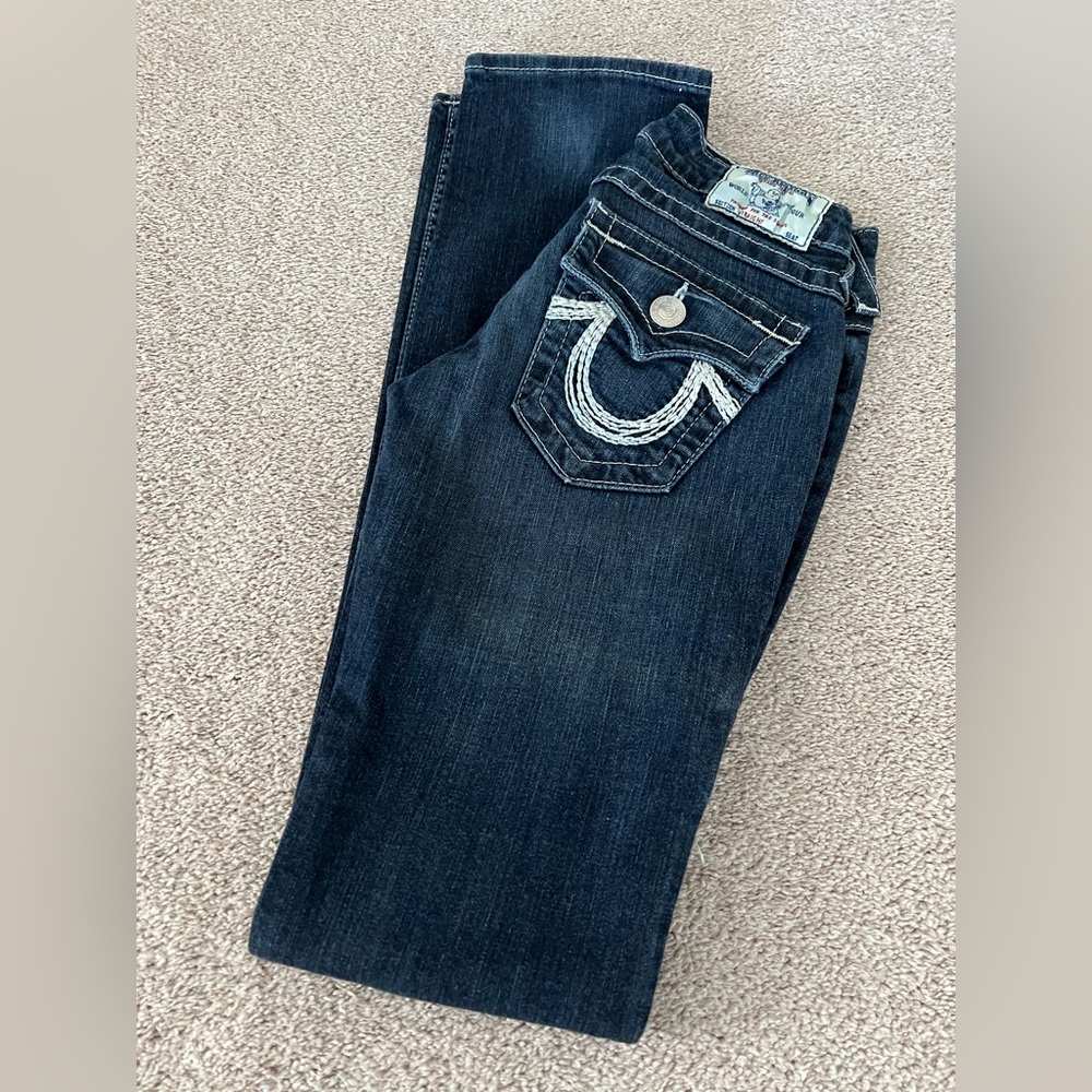True Religion Low Rise Straight Jeans – Size 24 - Picture 4 of 13